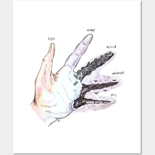 Stages of Decay Hand by Skye Rain Art Posters and Art